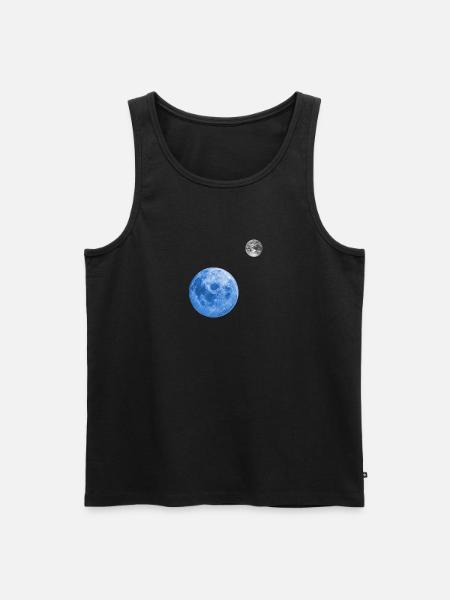 Blue Planet - Männer Premium Bio Tank Top - Schwarz