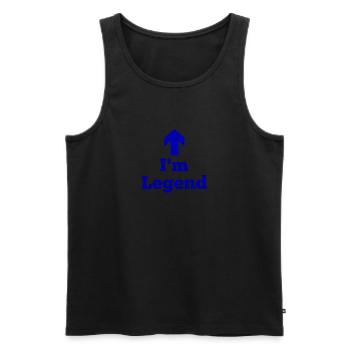 I'm legend,legende - Männer Premium Bio Tank Top - Schwarz - Vorne - AI Model Male 178 light (178cm)