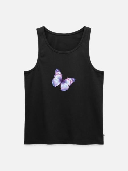 butterfly - Men's Premium Organic Tank Top - black