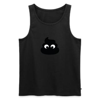 Scheiße mit Augen - Männer Premium Bio Tank Top - Schwarz - Vorne - AI Model Male 178 light (178cm)