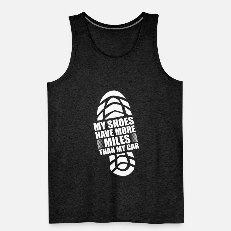 Laufkilometer Training - Marathon Männer Premium Bio Tank Top