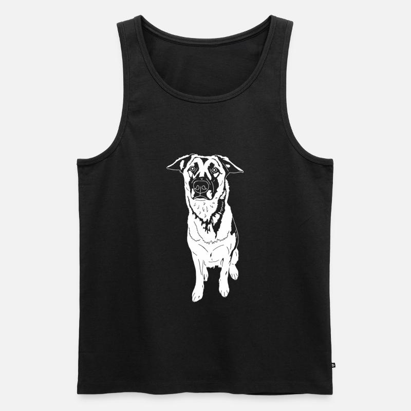 Malinois - Männer Premium Bio Tank Top - Schwarz