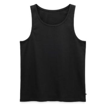 Sonne - Männer Premium Bio Tank Top - Schwarz - Vorne - Michal (187cm)