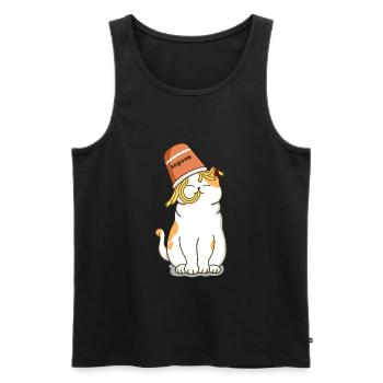 Noodles Lover - Men's Premium Organic Tank Top - black - Front - AI Model Male 178 light (178cm)