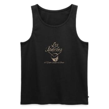 Les Marches de l'Entre-Sambre-et-Meuse - Débardeur bio Premium Homme - noir - Devant - Michal (187cm)