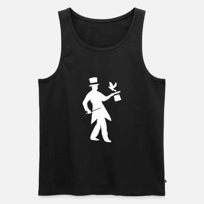 Zauberer - Männer Premium Bio Tank Top - Schwarz