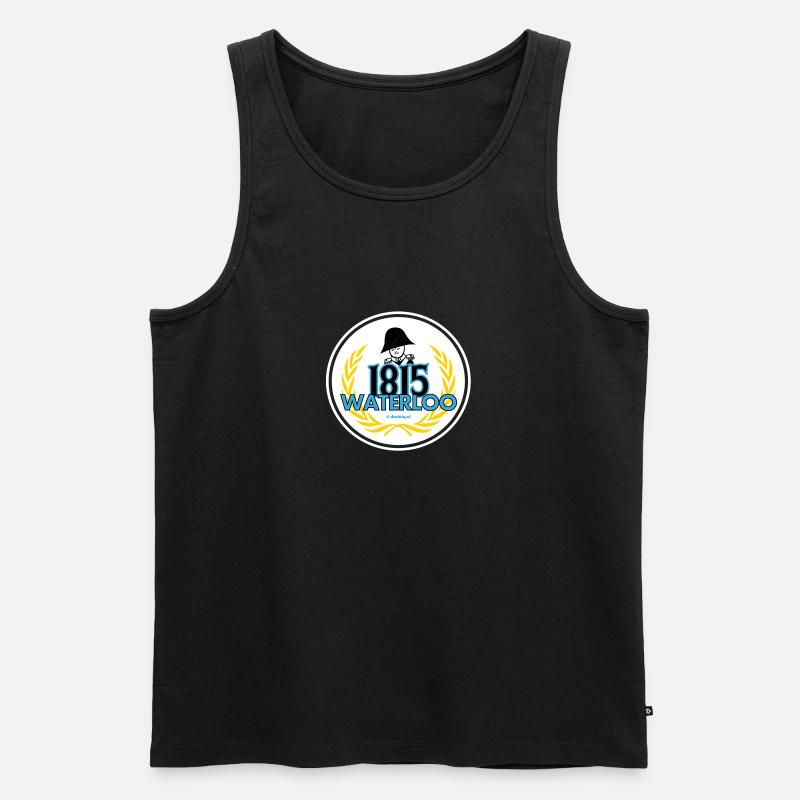Waterloo - Männer Premium Bio Tank Top - Schwarz