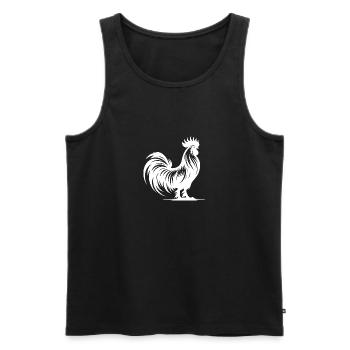 Elegant pedigree with large comb - Men's Premium Organic Tank Top - black - Front - Michal (187cm)