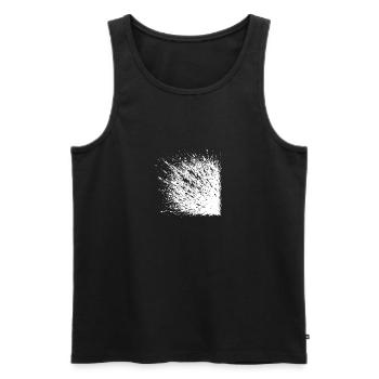 Abstract Splash Explosion When Ink Party - Men's Premium Organic Tank Top - black - Front - AI Model Male 178 light (178cm)