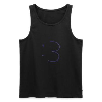 :3 shitty Design 16 - Männer Premium Bio Tank Top - Schwarz - Vorne - AI Model Male 178 light (178cm)