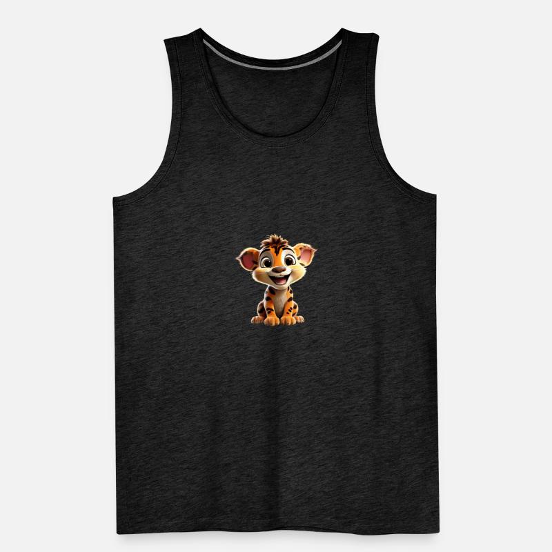 Merry Lion Cub Men's Premium Organic Tank Top