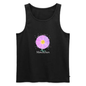 Mimöschen - Männer Premium Bio Tank Top - Schwarz - Vorne - Michal (187cm)