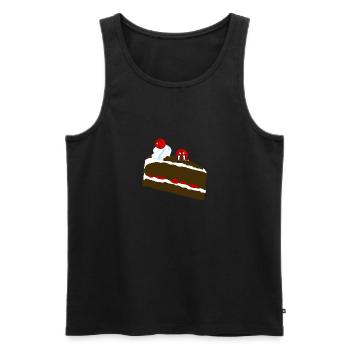 gâteau monstre - Débardeur bio Premium Homme - noir - Devant - Michal (187cm)
