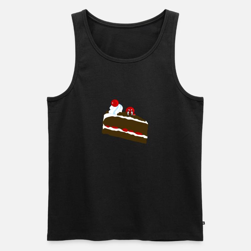 Torten Monster Schwarzwälder - Männer Premium Bio Tank Top - Schwarz