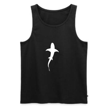 Shark - Men's Premium Organic Tank Top - black - Front - Michal (187cm)