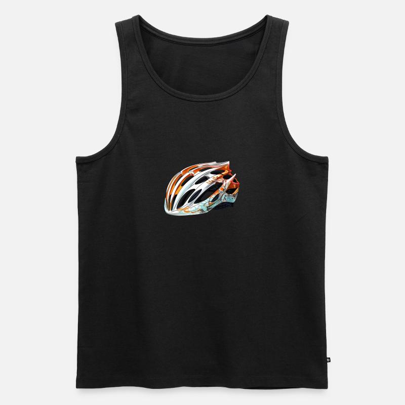 Fahrradhelm - Männer Premium Bio Tank Top - Schwarz