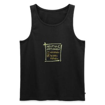 Andres - Männer Premium Bio Tank Top - Schwarz - Vorne - AI Model Male 178 light (178cm)