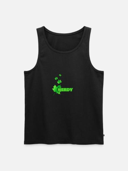 Nerd - Men's Premium Organic Tank Top - black