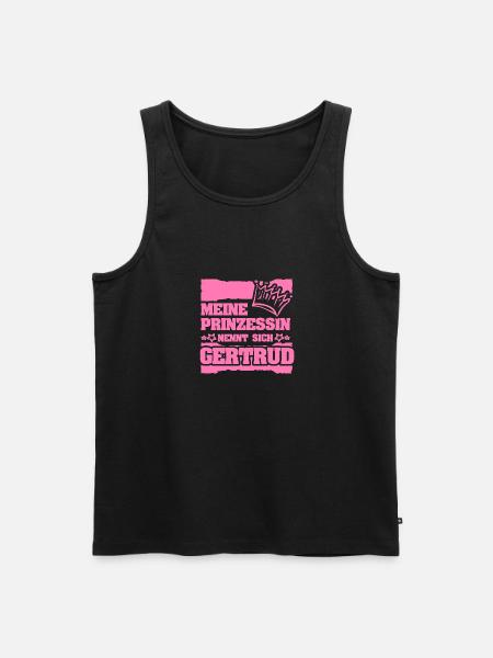 Prinzessin Gertrud - Männer Premium Bio Tank Top - Schwarz