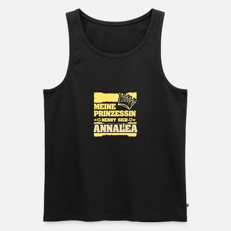 Spruch Annalea - Männer Premium Bio Tank Top - Schwarz