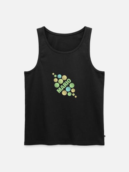 Vorname Mario - Männer Premium Bio Tank Top - Schwarz