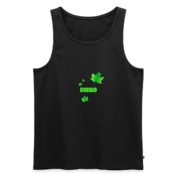 Geschenk für Diego - Männer Premium Bio Tank Top - Schwarz - Vorne - AI Model Male 178 light (178cm)