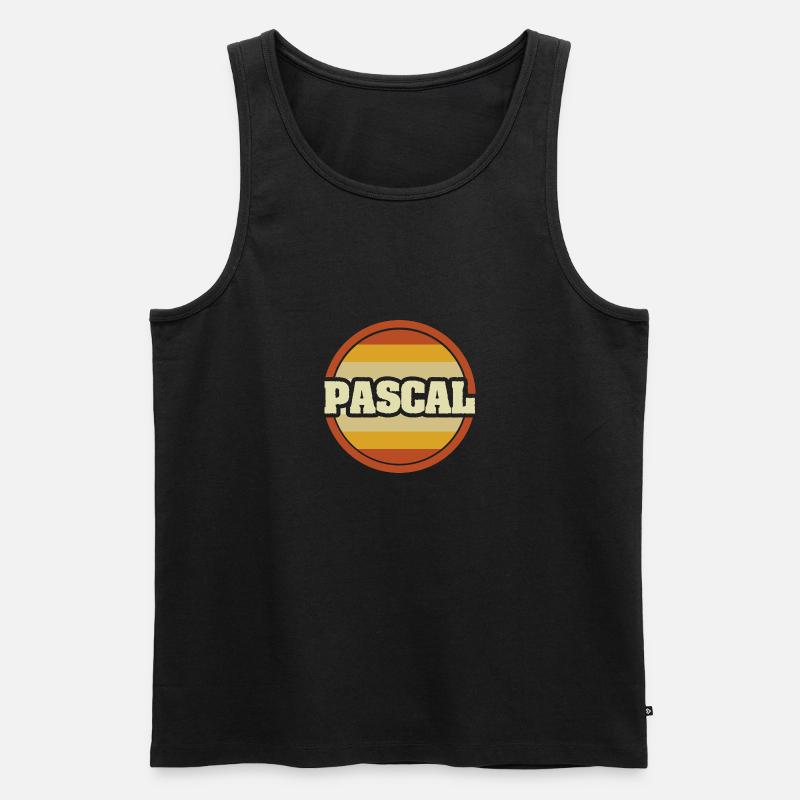 Pascal - Men's Premium Organic Tank Top - black
