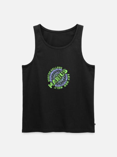 Marius - Men's Premium Organic Tank Top - black