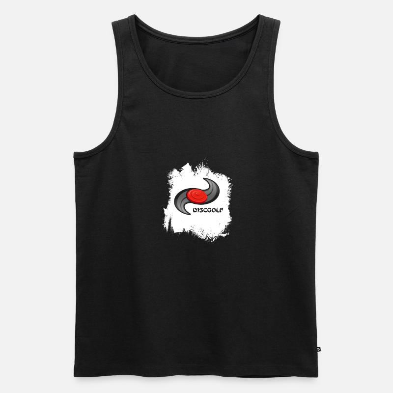 frisbeescheibe ultimate-frisbee discgolf frisbee - Männer Premium Bio Tank Top - Schwarz
