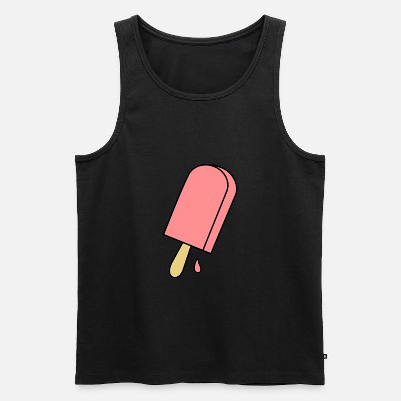 Eis - Männer Premium Bio Tank Top - Schwarz