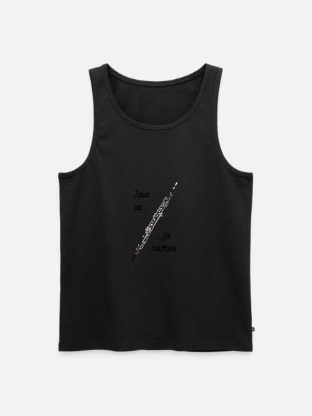 hautbois - Débardeur bio Premium Homme - noir