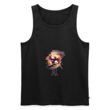Phoenix - Männer Premium Bio Tank Top - Schwarz - Vorne - Michal (187cm)