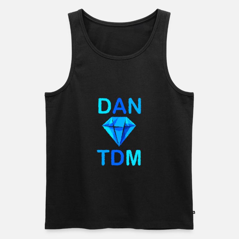 Rumbled DAN TDM - Männer Premium Bio Tank Top - Schwarz
