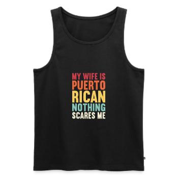 Porto Rico - Débardeur bio Premium Homme - noir - Devant - Michal (187cm)