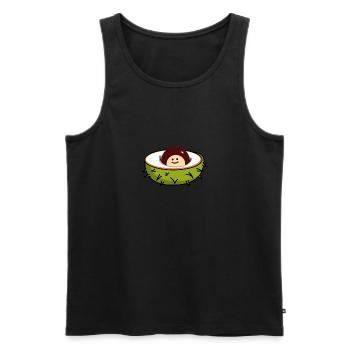 Chestnut baby - Men's Premium Organic Tank Top - black - Front - Michal (187cm)