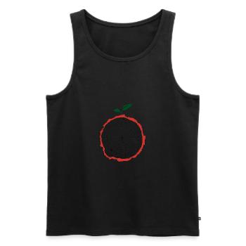 Apfelbaum - Männer Premium Bio Tank Top - Schwarz - Vorne - AI Model Male 178 light (178cm)