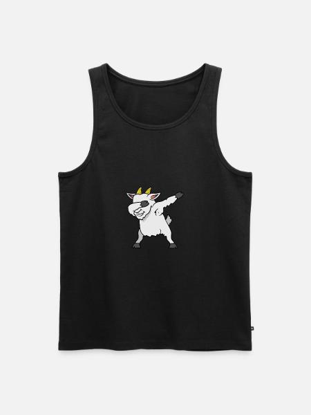 Dabbing Dab goat goat - Men's Premium Organic Tank Top - black