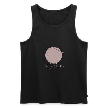 I'm just fluffy - Männer Premium Bio Tank Top - Schwarz - Vorne - AI Model Male 178 light (178cm)