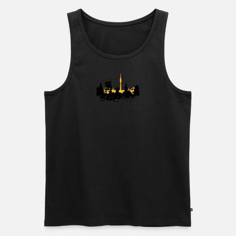 Dortmund Skyline - Männer Premium Bio Tank Top - undefined