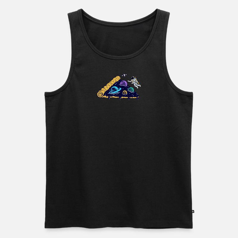space pizza - Männer Premium Bio Tank Top - undefined
