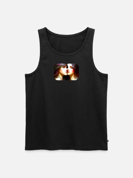 Zwei Mädchen zusammen - Männer Premium Bio Tank Top - 