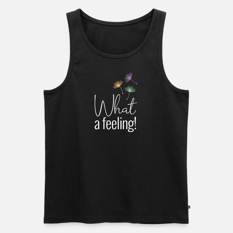 What a feeling negative - Men's Premium Organic Tank Top - black