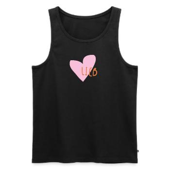 lieb - Männer Premium Bio Tank Top - Schwarz - Vorne - Michal (187cm)