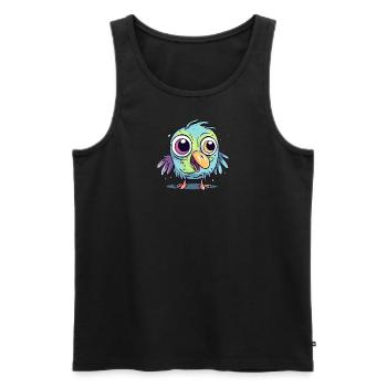 Failed bird - Men's Premium Organic Tank Top - black - Front - AI Model Male 178 light (178cm)