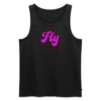 Fly as Hell - Männer Premium Bio Tank Top - Schwarz - Vorne - Michal (187cm)