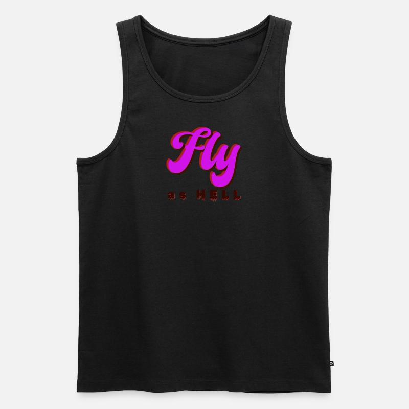 Fly as Hell - Men's Premium Organic Tank Top - undefined
