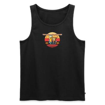 Pizza Friend - Männer Premium Bio Tank Top - Schwarz - Vorne - Michal (187cm)