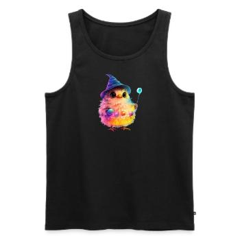Magic Chick - Men's Premium Organic Tank Top - black - Front - AI Model Male 178 light (178cm)