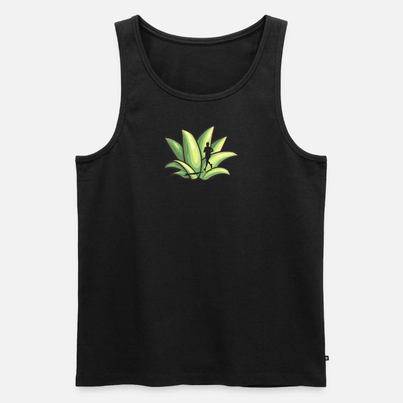 Marathon Startlinie Ausdauer - Männer Premium Bio Tank Top - undefined