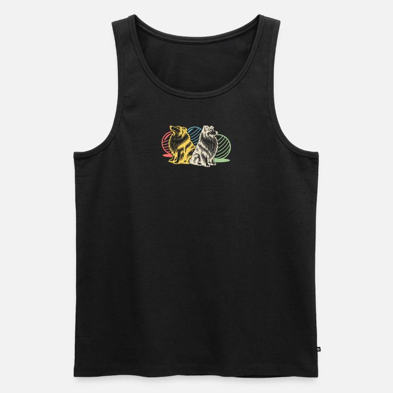Treibball (bunt) - Männer Premium Bio Tank Top - Schwarz